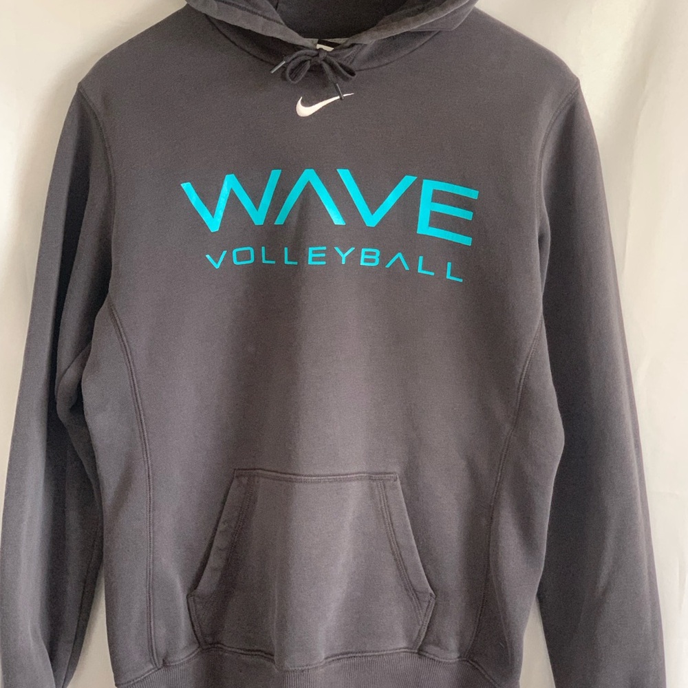 Nike Men’s Unisex Charcoal Gray Wave Volleyball Hoodie L